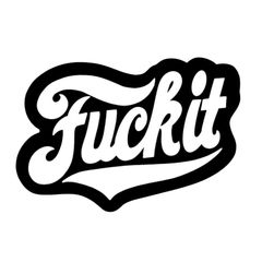 MINI VILAIN FUCK IT 60x80mm