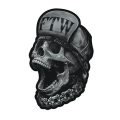 MINI SKULL FTW 60x80mm