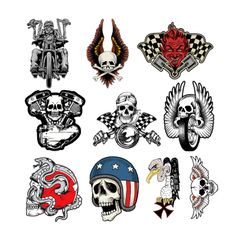 HEAD SKULL BIKER SERIES 10