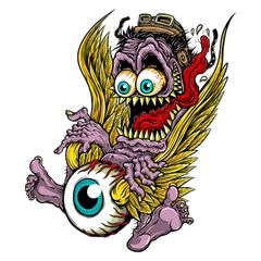 MINI MONSTER FLYING EYEBALL 60x80mm