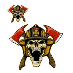 MINI FIRE FIGHTER SKULL 60x80mm