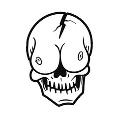 MINI TETE MORT LOLO 60x80mm