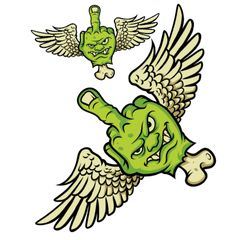 FLYING FUCKS 60x80mm