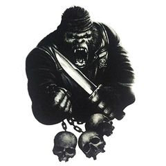 MINI GORILLA SKULL 60x80mm