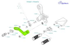 Gear Lever Assembly for Rear Sets FTRYA007 / FTRYA007W