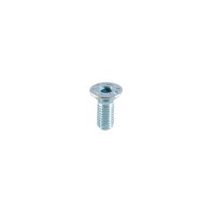 White flat head screw M8x45 galvanized unit