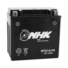 12V 12 Ah NTX14 FA SANS ENTRETIEN PRETE A EMPLOI Lg150xL87xH145mm ACTIVEE EN USINE QUALITE PREMIUM - EQUIVALENT YTX14