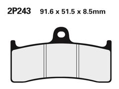 Coppia pastiglie freno 2P243ST anteriore. 750 Brutale 01-06