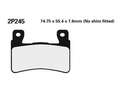 Coppia pastiglie freno 2P245ST anteriore. CBR600F/RR 99-03