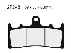 Coppia pastiglie freno 2P248ST anteriore. ZX6R 98-02 Jaybrake