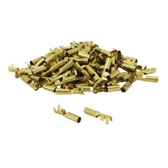 UNINSULATED BRASS FEMALE CYLINDRICAL DIAMETER 4mm WIRE 1.00 TO 2.50mm2