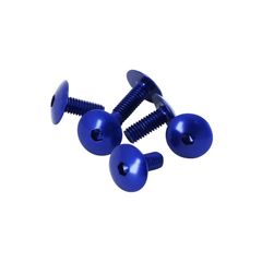 VIS TETE BOMBEE CARROSSERIE - CARENAGE CAPOTAGE DIAM 6x15 mm BLEU