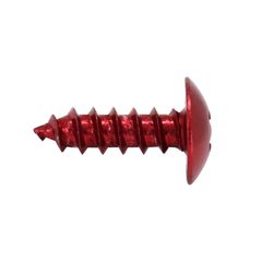 VIS PARKER TETE RONDE 5.0x12 mm ALU ROUGE