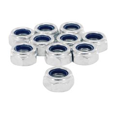 ECROU 6 PANS NYLSTOP - FREIN M12 x 1,75 ACIER ZINGUE