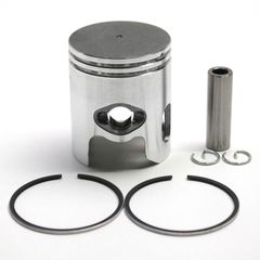 PISTON SCOOT ADAPTABLE MBK 50 BOOSTER, STUNT -YAMAHA 50 BWS , SLIDER - 1999+ - (CALOTTE PLATE - DIAM 40) -P2R PISTON GRAPHITE-