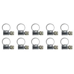COLLIER DE SERRAGE METAL A CREMAILLERE 8 A 12 mm (SACHET DE 10 PIECES) LARGEUR 9 mm -P2R-