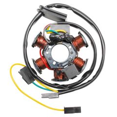 STATOR ALLUMAGE 50 A BOITE ADAPTABLE MINARELLI 50 AM6 (DUCATI 60W) (6 POLES SANS PLATINE) -P2R-