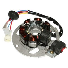 STATOR ALLUMAGE SCOOT ADAPTABLE CPI 50 ARAGON, HUSSAR, OLIVER, POPCORN 6 FILS (7 POLES AVEC PLATINE) -P2R-