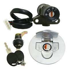 CONTACTEUR A CLE 50 A BOITE ADAPTABLE RIEJU 50 RS2 MATRIX 2006+-PEUGEOT XR6 (AVEC SERRURE DE SELLE + BOUCHON ESSENCE) -P2R-