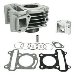 CYLINDRE SCOOT ADAPTABLE PEUGEOT 50 KISBEE 4T 2010+, DJANGO 4T (DIAM 39 mm - AXE DE PISTON 10 mm) -P2R-