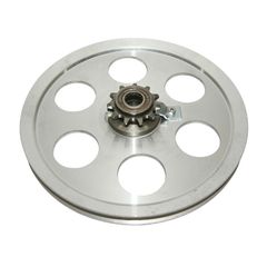 ADAPTABLE PULLEY PEUGEOT MBK 51 - 103 SP, MVL ALU 6 HOLES WITH PINION 11 DTS -SELECTION P2R-