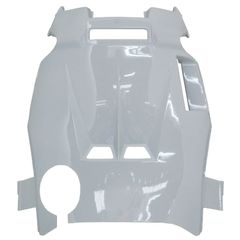 WHEEL ARCH FAIRING ADAPTABLE MBK 50 NITRO 1997+2012-YAMAHA 50 AEROX 1997+2012 GLOSS WHITE (RACING DESIGN) -P2R-