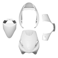ADAPTABLE BODYWORK FAIRING SCOOTER PIAGGIO 50 ZIP 2000+ GLOSS WHITE (KIT 4 PIECES) -P2R-