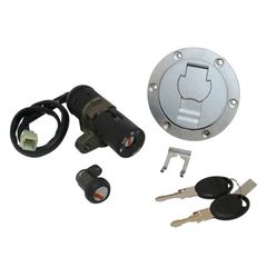 CONTACTEUR A CLE 50 A BOITE ADAPTABLE MBK 50 X-POWER 2003+-YAMAHA 50 TZR 2003+ (AVEC SERRURE DE SELLE + BOUCHON ESSENCE) -P2R-
