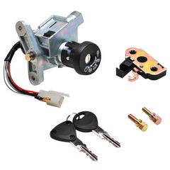 CONTACTEUR A CLE SCOOT ADAPTABLE MBK 50 OVETTO 1997+2002-YAMAHA 50 NEOS 1997+2002 (5 FILS) (AVEC SERRURE DE SELLE) -P2R-