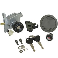 CONTACTEUR A CLE SCOOT ADAPTABLE MBK 50 NITRO 2003+-YAMAHA 50 AEROX 2003+ (3 FILS) (AVEC SERRURE DE SELLE + BOUCHON ESSENCE) -QU