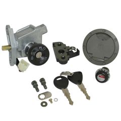 CONTACTEUR A CLE SCOOT ADAPTABLE MBK 50 NITRO 1997+2002-YAMAHA 50 AEROX 1997+2002 (5 FILS) (AVEC SERRURE DE SELLE + BOUCHON ESSE