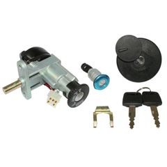 CONTACTEUR A CLE SCOOT ADAPTABLE KEEWAY 50 FOCUS-CPI 50 ARAGON-SCOOT 50 CHINOIS BJ08, RY8 (AVEC SERRURE DE SELLE + BOUCHON ESSEN