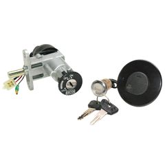 CONTACTEUR A CLE SCOOT ADAPTABLE CPI 50 POPCORN, HUSSAR 2003+, OLIVER 2006+2008 (AVEC SERRURE DE SELLE + BOUCHON ESSENCE) -P2R-