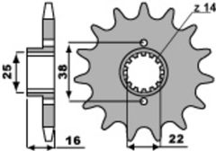 Standard Stahlriztel vorne 2050 - 525