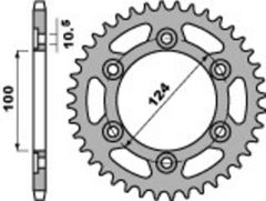 Standard Kettenrad C45 Stahl 1027 - 520