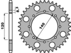 Standard Kettenrad C45 Stahl 491 - 520