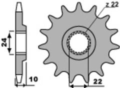Standard Stahlriztel vorne 402 - 520