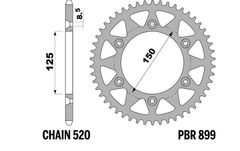 standard steel - 520 49 teeth