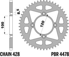 ultra-light aluminium 4478 - 428 50 teeth