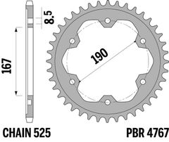 standard steel - 525 50 teeth
