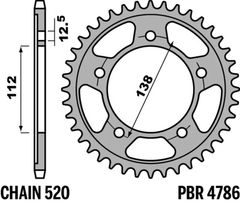 C45 standard steel - 520 45 teeth