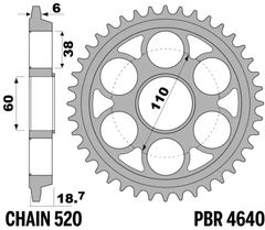C45 steel tempered 4640 - 520 43 teeth