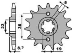 standard steel - 520 13 teeth
