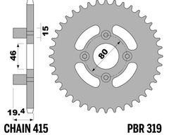 standard steel - 415 48 zubů