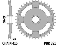 standardní ocel - 415 37 zubů