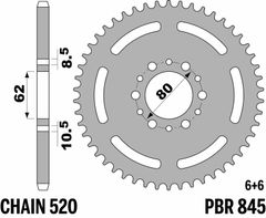 standard stål - 520 46 tänder