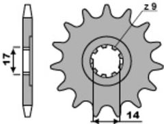 acier standard - 428 12 dents