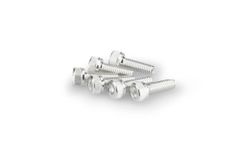 In anodisiertem Aluminium Silber Blister 6 Allen-Schrauben M5x15mm
