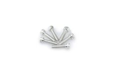 In eloxiertem Aluminium Silber Blister 6 Schrauben allen M5x20mm