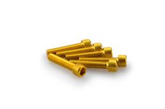 In eloxiertem Aluminium Gelb Blister 6 Schrauben Allen M6x30mm